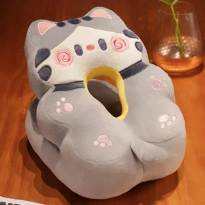 หมอนซุกมือ Hugcat ลายใหม่หมอนงีบ หมอนตุ๊กตา สอดแขนได้