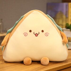 หมอนซาลาเปา มีแขนขา สีครีม