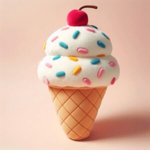 หมอนไอศกรีมโคน สีรุ้ง